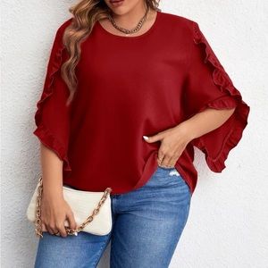 Red dressy top